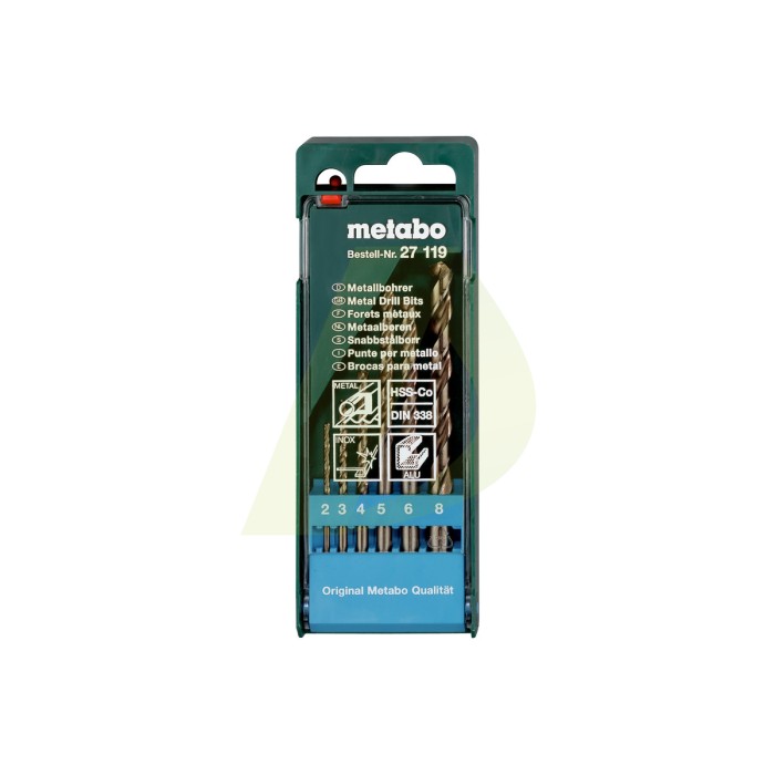 Касета із свердлами HSS-Co, 6 предметів (627119000) Касета із свердлами HSS-Co, 6 предметів (627119000)