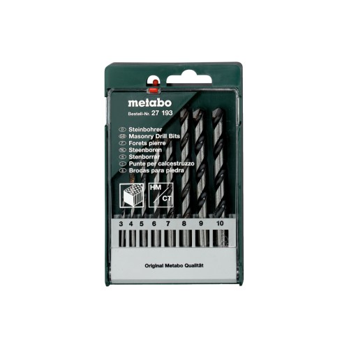 Касета зі свердлами по каменю, 8 предм. (627193000)