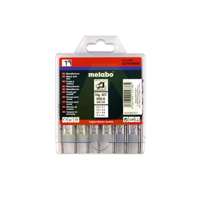 Касета зі свердлами HSS-G, 7 предм. (627979000) Касета зі свердлами HSS-G, 7 предм. (627979000)