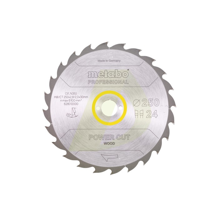 Пыльцевое полотно "power cut wood - professional", 250x30, Z24 WZ 25° (628012000) Пыльцевое полотно "power cut wood - professional", 250x30, Z24 WZ 25° (628012000)