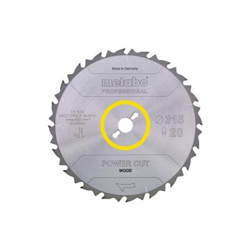 Пилкове полотно "power cut wood - professional", 315x30, Z20 FZ 22° (628015000)