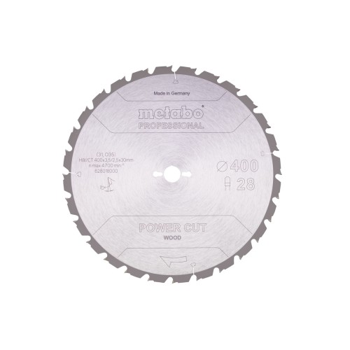 Пилкове полотно «power cut wood — professional», 400x30, Z28 TZ 10° (628018000)