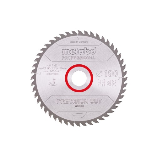 Пыльцевое полотно "precision cut wood - professional", 190x30, Z48 WZ 15° (628035000)