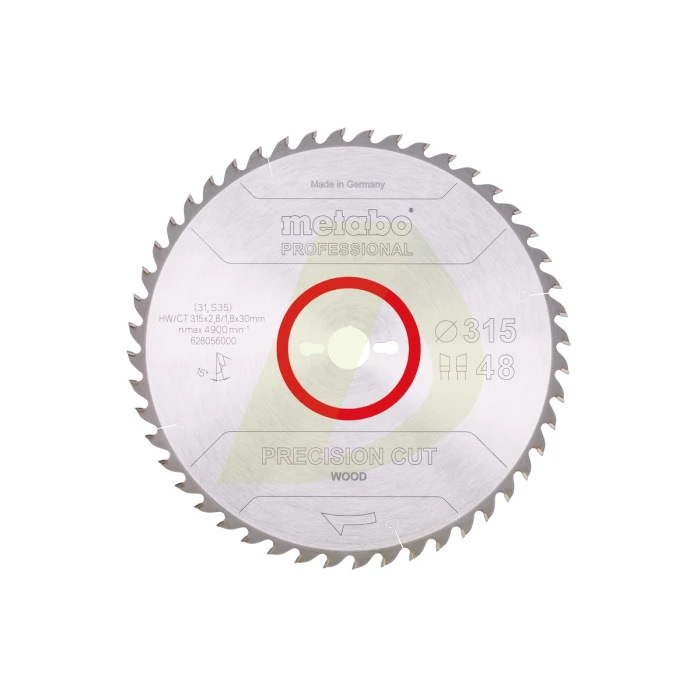 Пилкове полотно "precision cut wood - professional", 315x30, Z48 WZ 15° (628056000) Пилкове полотно "precision cut wood - professional", 315x30, Z48 WZ 15° (628056000)