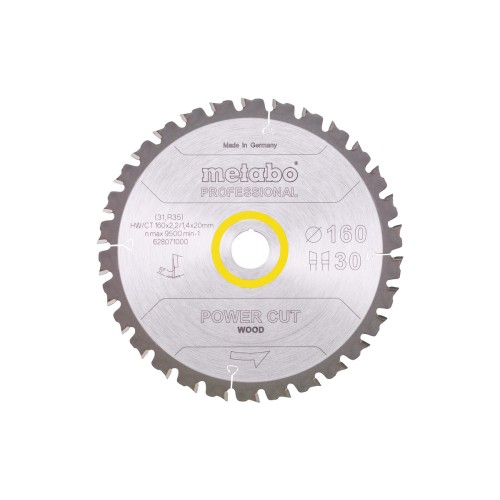 Пилкове полотно «power cut wood - professional», 160x20, Z30 WZ 5° (628071000)
