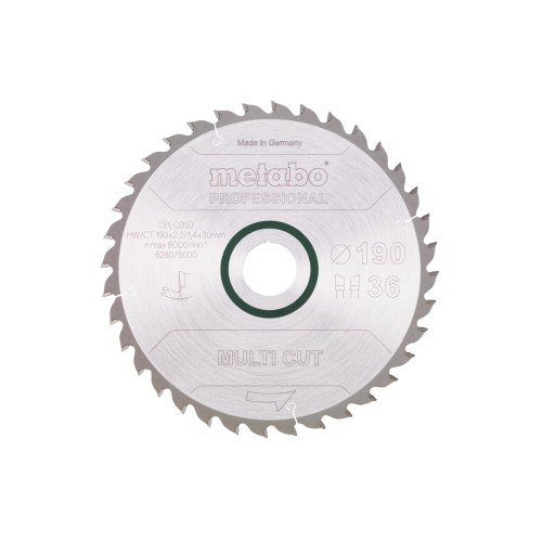 Пилкове полотно "multi cut - professional", 190x30, Z36 WZ 5° (628075000)