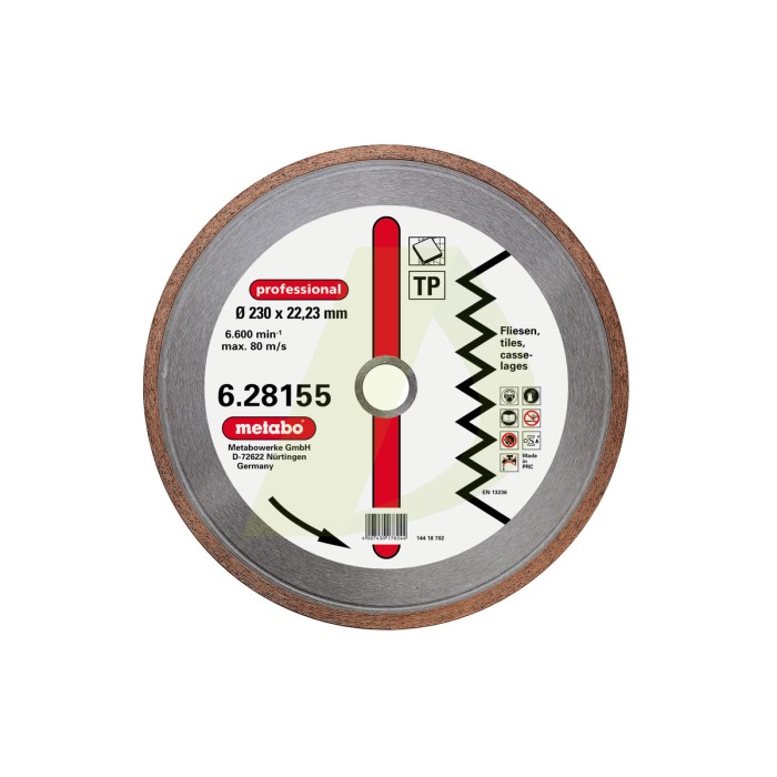 Алм. ИД, 230x1,7x22,23 мм, "professional", "TP", керамическая плитка (628155000) Алм. ИД, 230x1,7x22,23 мм, "professional", "TP", керамическая плитка (628155000)