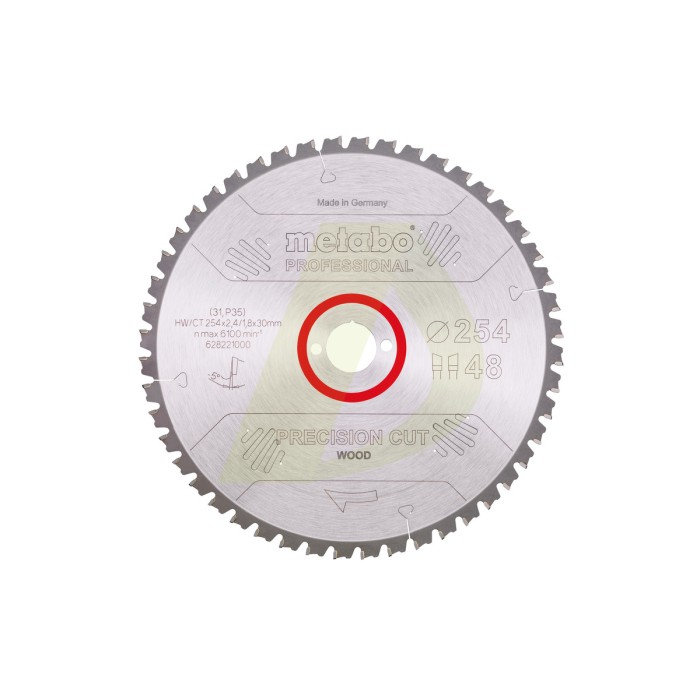 Пилкове полотно "precision cut wood - professional", 254x30, Z48 WZ 5° neg. (628221000) Пилкове полотно "precision cut wood - professional", 254x30, Z48 WZ 5° neg. (628221000)
