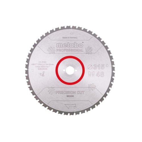 Пыльцевое полотно "precision cut wood - professional", 315x30, Z48 WZ 5° neg. (628224000)