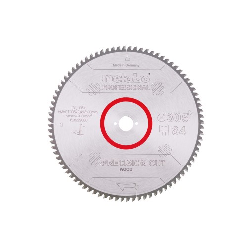 Пилкове полотно "precision cut wood - professional", 305x30, Z84 WZ 5° neg. (628229000)