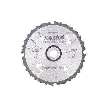 Пильное полотно "fibercement cut - professional", 160x20 Z4 PCD FZ 5° (628287000)