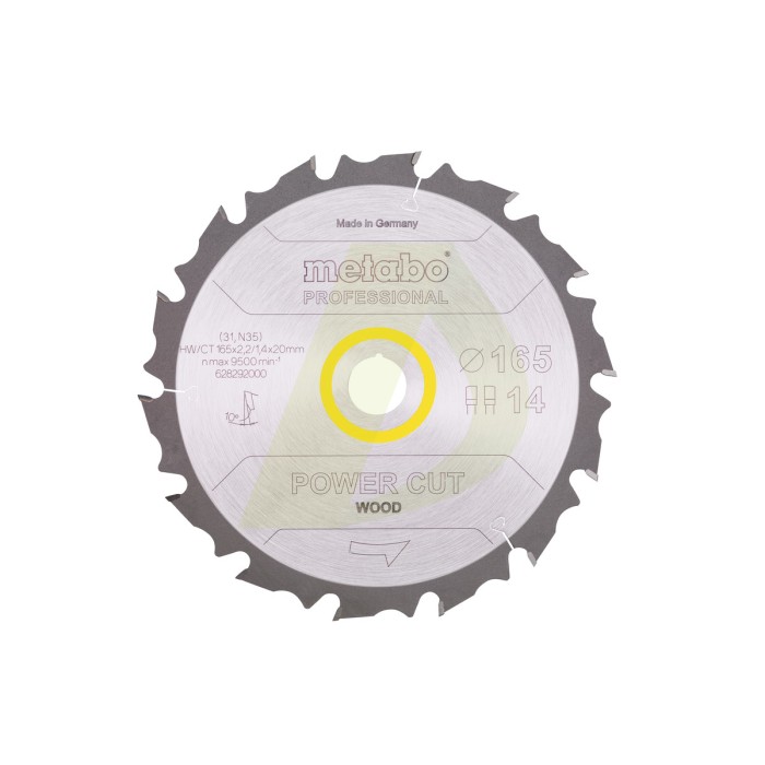 Пыльцевое полотно «Power Cut Wood - Professional», 165x20 Z14 FZ/FA 10° (628292000) Пыльцевое полотно «Power Cut Wood - Professional», 165x20 Z14 FZ/FA 10° (628292000)