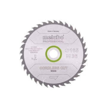 Пыльцевое полотно «cordless cut wood - professional», 165x20 Z36 WZ 15° (628295000)