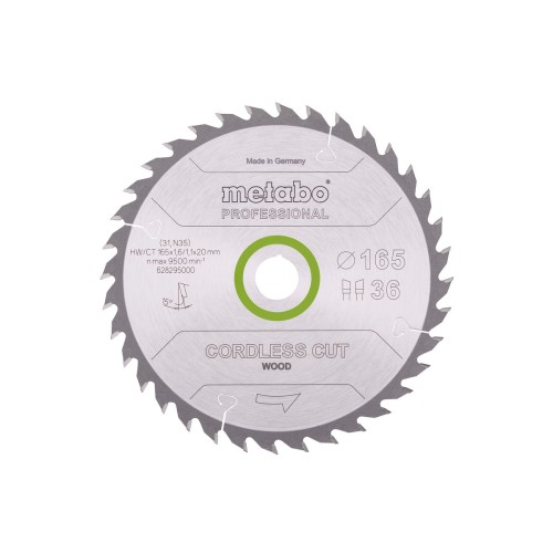 Пыльцевое полотно «cordless cut wood - professional», 165x20 Z36 WZ 15° (628295000)