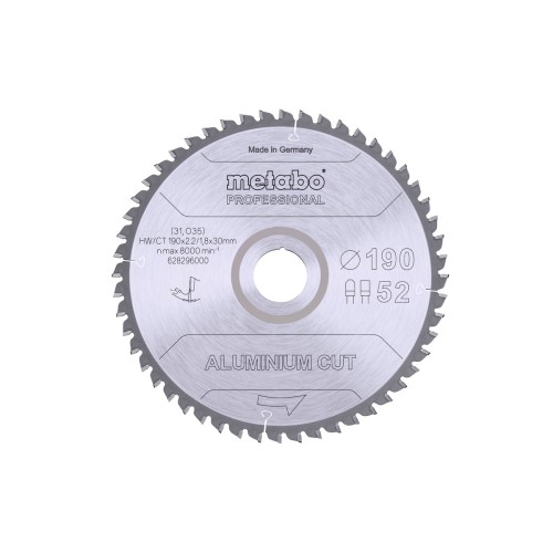 Пилкове полотно «aluminium cut - professional», 190x30 Z52 FZ/TZ 5°neg (628296000)