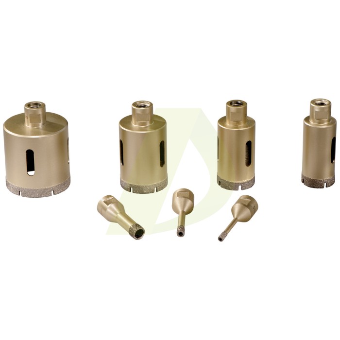 Набір алмазних свердлильних коронок для керамічної плитки «Dry», 7 предметів, M 14 (628317000) Набір алмазних свердлильних коронок для керамічної плитки «Dry», 7 предметів, M 14 (628317000)