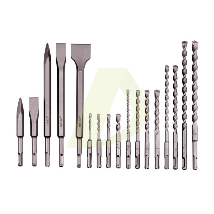 Набір свердел і зубил SDS-Plus, SP,17 предм., у алюмінієвому кейсі (628414000) Набір свердел і зубил SDS-Plus, SP,17 предм., у алюмінієвому кейсі (628414000)