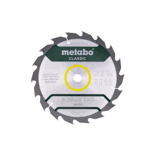 Пильное полотно "Power Cut Wood - Classic", 7,25 x 0,625, Z18 WZ 5° /B (628418000)