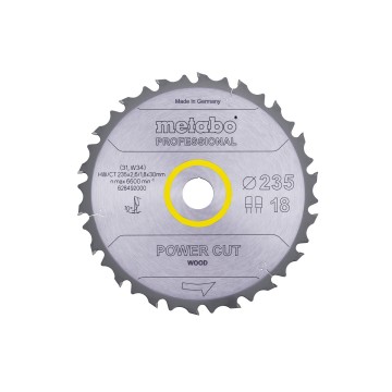 Пилкове полотно «power cut wood — professional», 235x30 Z18 FZ/FA 10° (628492000)