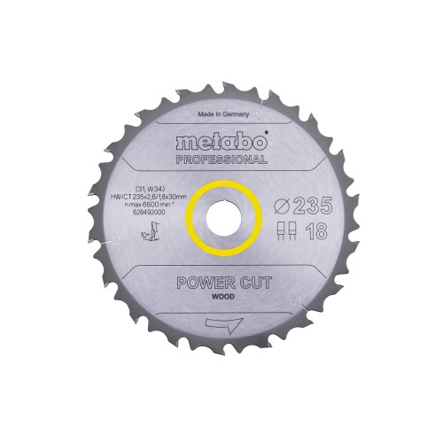 Пильное полотно "Power Cut Wood - Professional", 235x30 Z18 FZ/FA 10° (628492000)