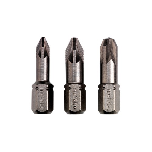 3 торсійні інструментальні насадки Pozidriv PZ 1/ 2 / 3 (628538000)