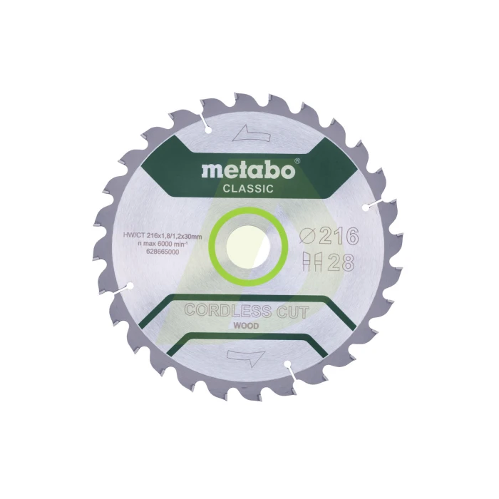 Пилкове полотно «cordless cut wood - classic», 216x30 Z28 WZ 5° /B (628665000) Пилкове полотно «cordless cut wood - classic», 216x30 Z28 WZ 5° /B (628665000)