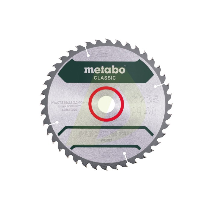 Пильное полотно "precision cut wood - classic", 235x30 Z40 WZ 15° /B (628680000) Пильное полотно "precision cut wood - classic", 235x30 Z40 WZ 15° /B (628680000)
