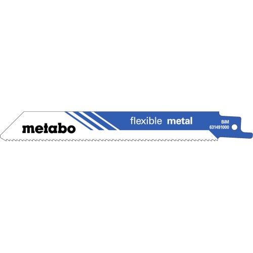 100 пилкових полотен для шабельних пилок «flexible metal», 150 x 0,9 мм (625491000)