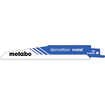 5 пилкових полотен для шабельних пилок «demolition metal», 150 x 1,6 мм (631992000)