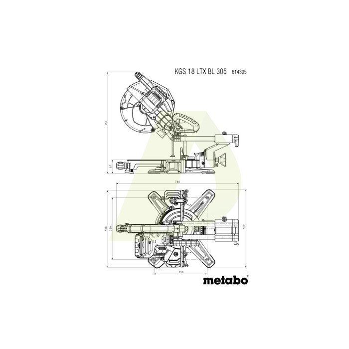 KGS 18 LTX BL 216 Акумуляторна торцювальна пила KGS 18 LTX BL 216 Акумуляторна торцювальна пила