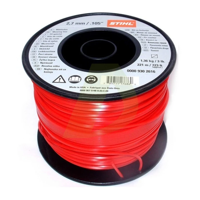 Жилка (триммерный корд) STIHL 2,7 мм х 208 м квадратная (00009302616) Жилка (триммерный корд) STIHL 2,7 мм х 208 м квадратная (00009302616)
