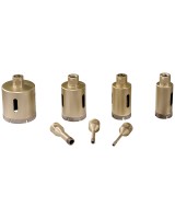 Набір алмазних свердлильних коронок для керамічної плитки «Dry», 7 предметів, M 14 (628317000)