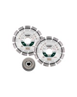 Комплект: 2 алмазных отрезных круга 115x22,23 мм «UP» +1 стяжная гайка Quick M 14 (628581000)