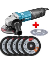 Кутова шліфмашина MAKITA GA 5040 + 5 ггнучких зачисних диски + опорна підошва