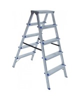 Драбина двостороння алюмінієва ELKOP DHR 405, 2 секції, 5 сход., 1 м (37892)
