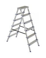 Лестница двусторонняя алюминиевая ELKOP DHR 406, 2 секции, 6 ступ., 1,2 м (37893)