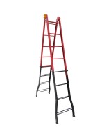 Лестница шарнирная, металлическая ELKOP B 45, 4 секции, 5 ступ., 1,6-4,4 м (37896)