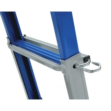 Драбина шарнірна металева ELKOP B 45 FS, 2 секції - 5 сход., 2 секції - 4 сход., 1,6-4,4 м (38179)