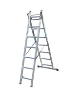 Драбина двостороння алюмінієва ELKOP VHR Trend, 2 секції, 7 сход., 1,9-3,0 м (38248)