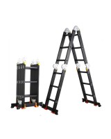 Лестница-трансформер алюминиевая GTM KMP403A, 4 секции, 3 ступ., 0,9-3,5 м (39103)