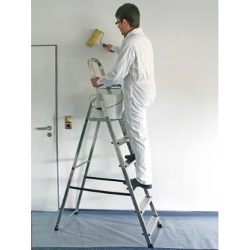 Стремянка односторонняя алюминиевая KRAUSE Corda, 1 секция, 7 ступ., 2,2 м (000743)