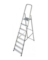 Стремянка односторонняя алюминиевая KRAUSE Corda, 1 секция, 8 ступ., 2,4 м (000767)