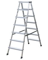 Драбина двостороння алюмінієва KRAUSE Dopplo, 2 секції, 7 сход., 1,6 м (120434)