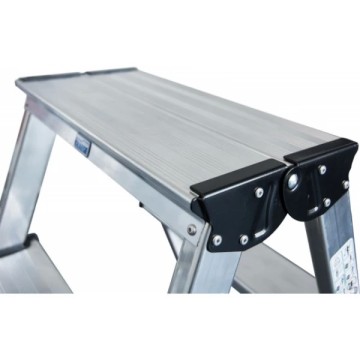 Лестница двусторонняя алюминиевая KRAUSE Dopplo, 2 секции, 8 ступ., 1,8 м (120441)