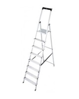 Стремянка односторонняя алюминиевая KRAUSE Solidy, 1 секция, 8 ступ., 2,5 м (126269)