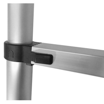 Лестница телескопическая односторонняя алюминиевая STARK STS, 1 секция, 9 ступ., 2,6 м (525126001)