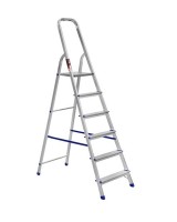 Стремянка односторонняя алюминиевая STARK SALW506, 1 секция, 6 ступ., 1,2 м (525160103)