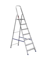 Стремянка односторонняя алюминиевая STARK SALW507, 1 секция, 7 ступ., 1,4 м (525170104)