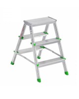Драбина двостороння алюмінієва VULKAN 1803, 2 секції, 3 сход., 0,6 м (39278)