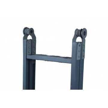 Лестница двусторонняя шарнирная, диэлектрическая ЗІО ДСПСД-5/2,5, 2 секции, 14 ступ., 5 м (48240500)